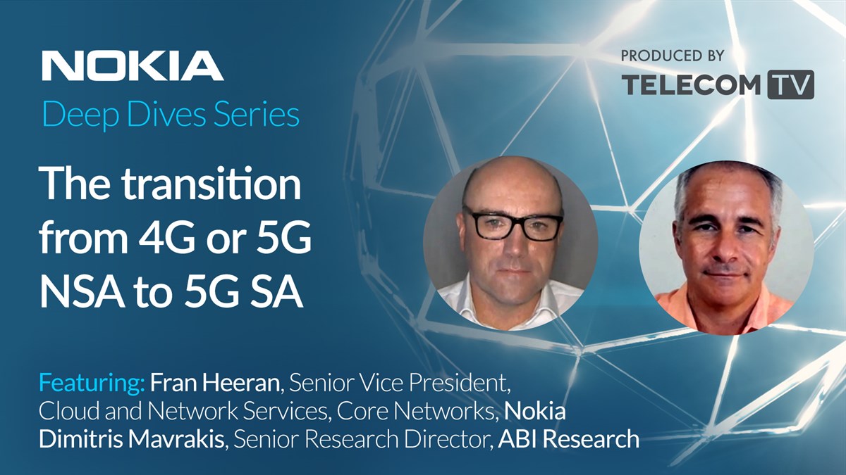 The transition from 4G or 5G NSA to 5G SA