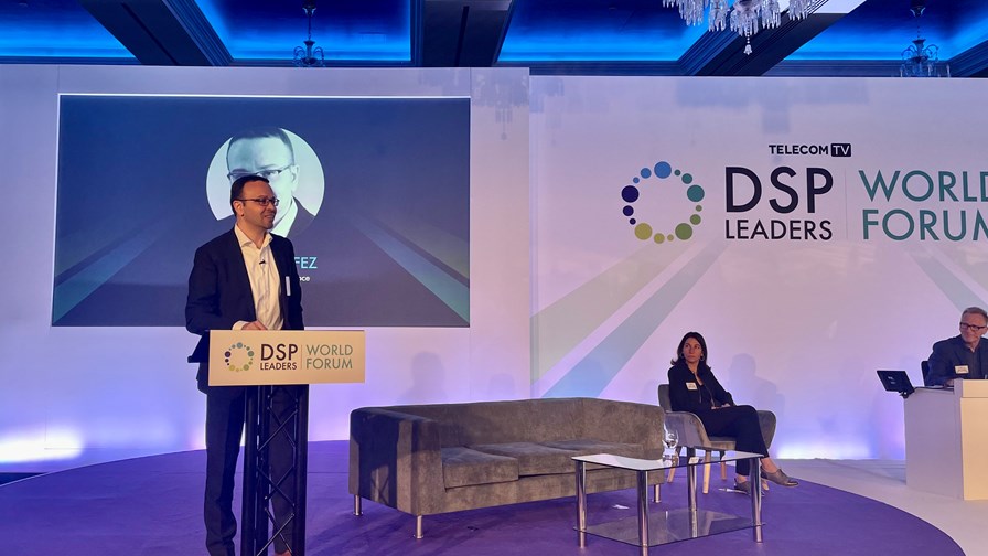 Ahmed Hafez, VP of Network Convergence at Deutsche Telekom, at DSP Leaders World Forum 2022. Ahmed Hafez, VP of Network Convergence at Deutsche Telekom, at DSP Leaders World Forum 2022.
