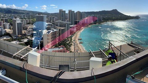 Blue Danube BeamCraft Installation on Waikiki Beach Hawaii (Photo: Business Wire) Blue Danube BeamCraft Installation on Waikiki Beach Hawaii (Photo: Business Wire)