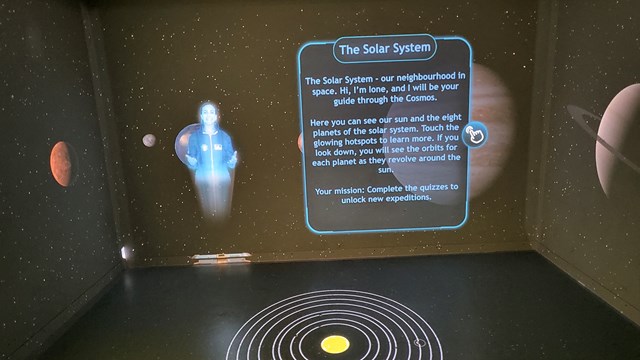 BT’s ‘Immersive Spaces’ showcasing the Solar system.