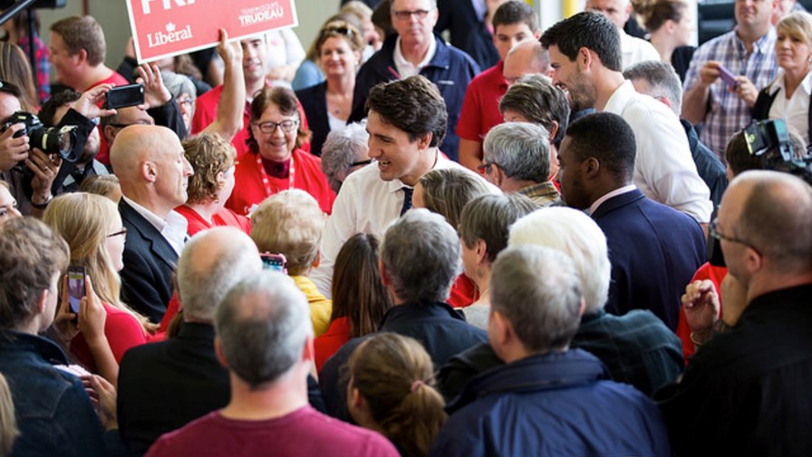 Prime Minister Justin Trudeau in happier times Prime Minister Justin Trudeau in happier times