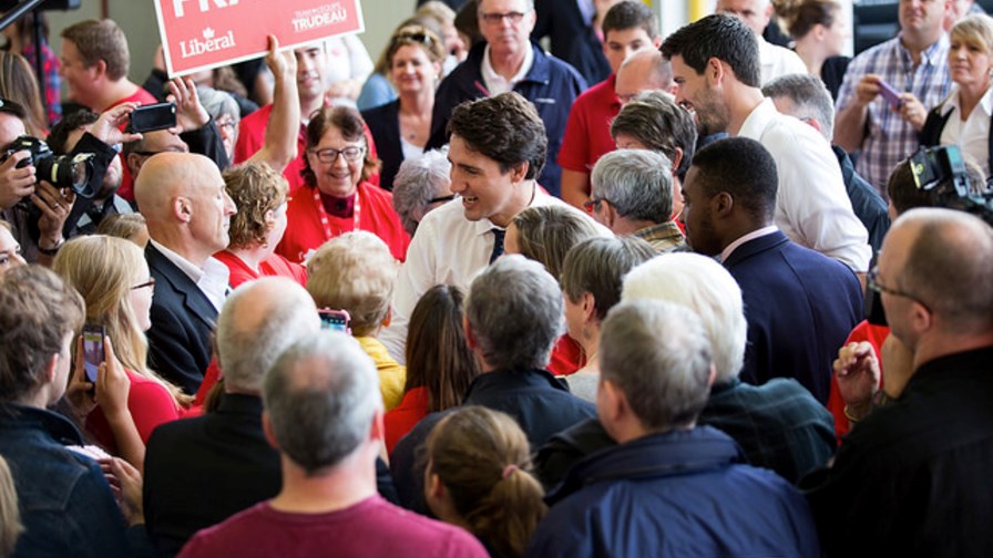 Prime Minister Justin Trudeau in happier times