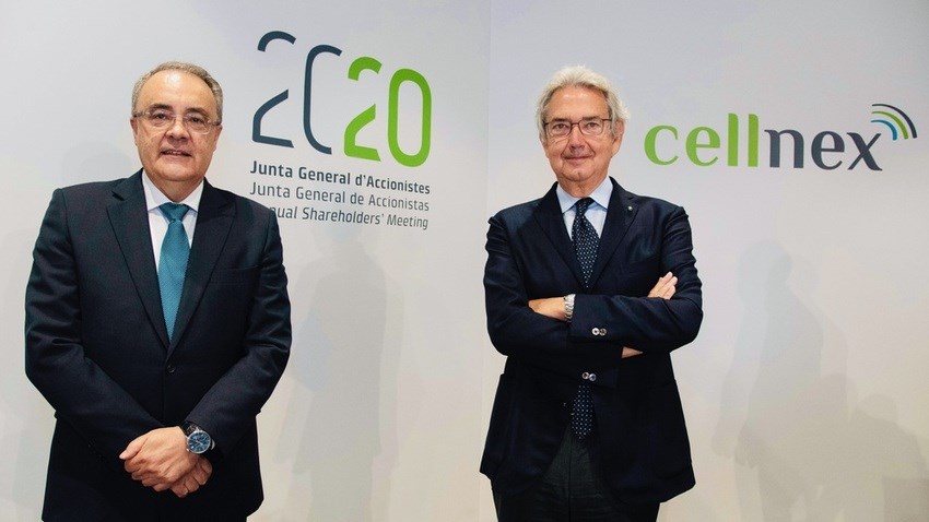 Left to right: Cellnex CEO Tobias Martinez and Chairman Franco Bernabè Left to right: Cellnex CEO Tobias Martinez and Chairman Franco Bernabè