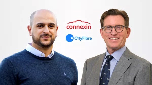 Connexin CEO Furqan Alamgir (left) is "thrilled" to forge a deal with CityFibre's CEO Greg Mesch (right).  
