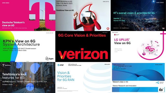 Montage of 6G Workshop submissions © respective companies