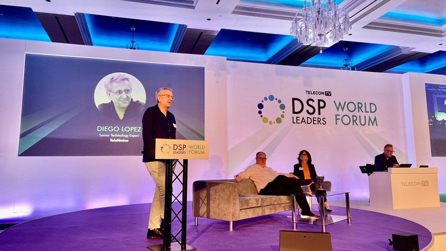 Diego Lopez, Senior Technology Expert at Telefónica, at DSP Leaders World Forum 2022.