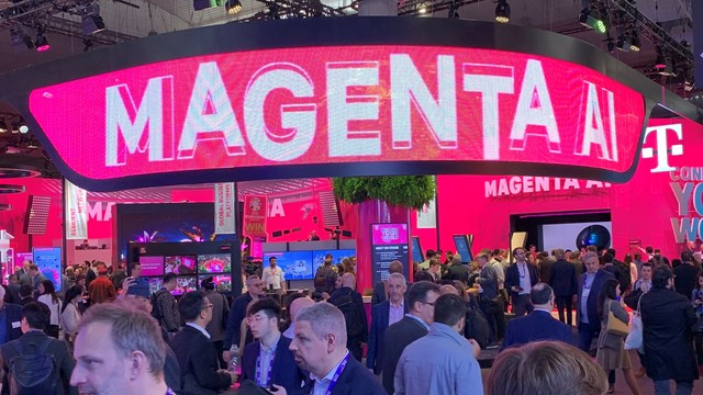 Deutsche Telekom was pitching its Magenta AI solution at MWC24.