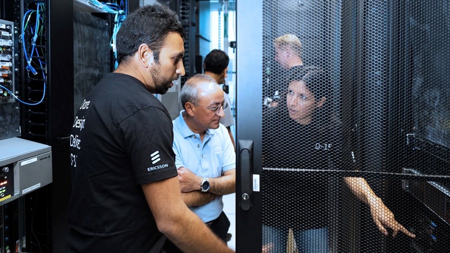 Personnel at the Ericsson-Intel Tech Hub in Santa Clara, California