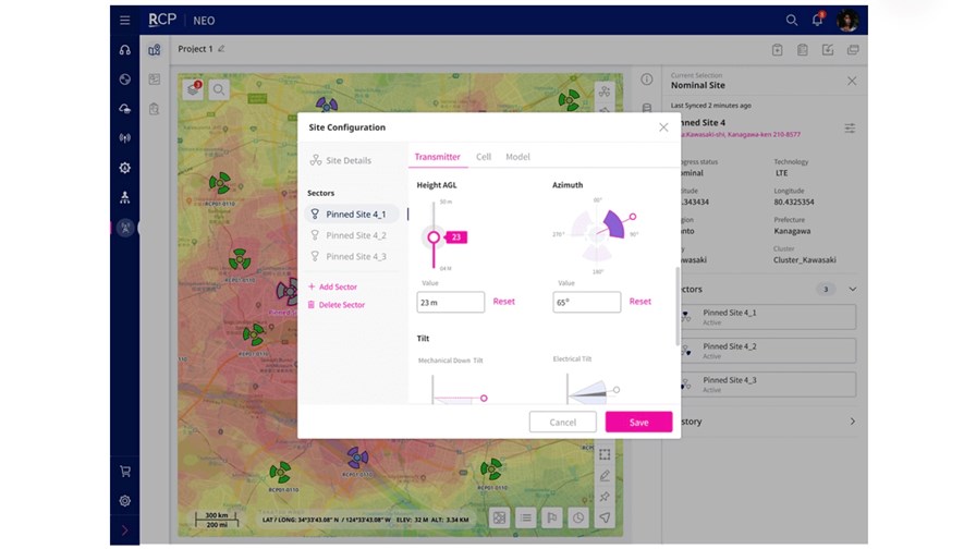 Infovista's cloud-native network planning, optimisation and modelling platform, running on the Rakuten Communications Platform as RCP NEO