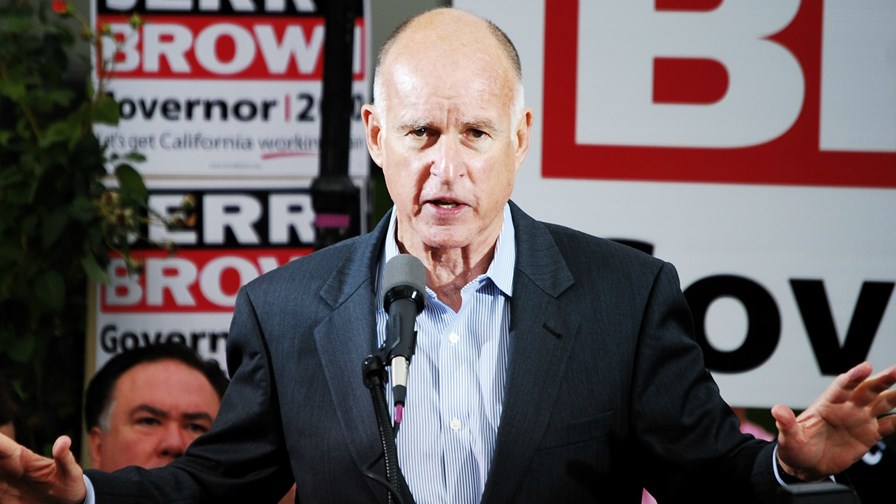 Californian Governor, Jerry Brown via Flickr © rtilden (CC BY 2.0) Californian Governor, Jerry Brown via Flickr © rtilden (CC BY 2.0)