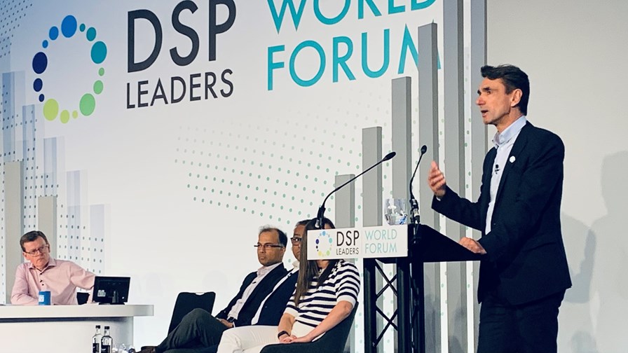 Juan Carlos Garcia Lopez, SVP of Technology Innovation and Ecosystem at Telefónica, delivers his DSP Leaders World Forum address. Juan Carlos Garcia Lopez, SVP of Technology Innovation and Ecosystem at Telefónica, delivers his DSP Leaders World Forum address.
