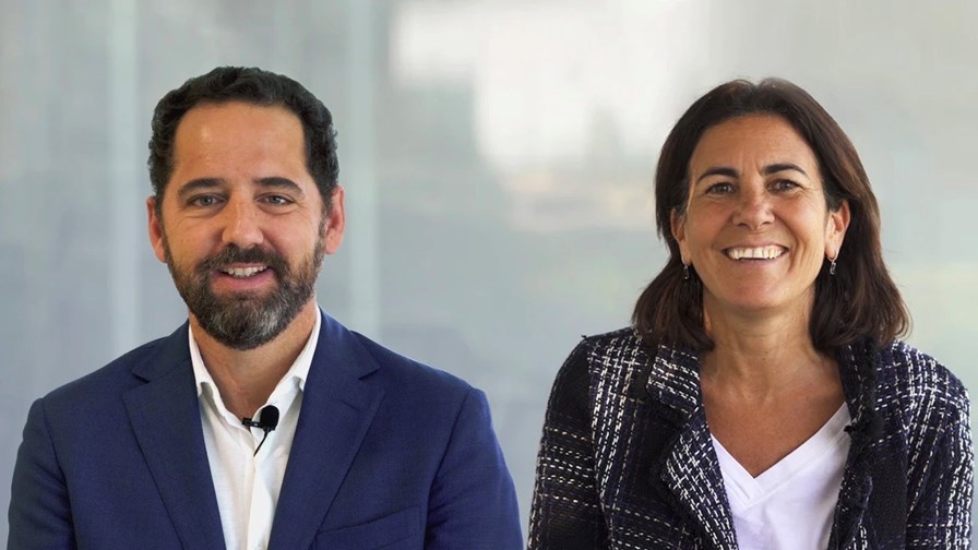 Alex Romero, co-founder and COO of Constella Intelligence (left), and María Jesús Almazor, CEO of Cybersecurity and Cloud at Telefónica Tech (right)