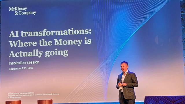 McKinsey's Ivan Ostojic presents his keynote during Casa26