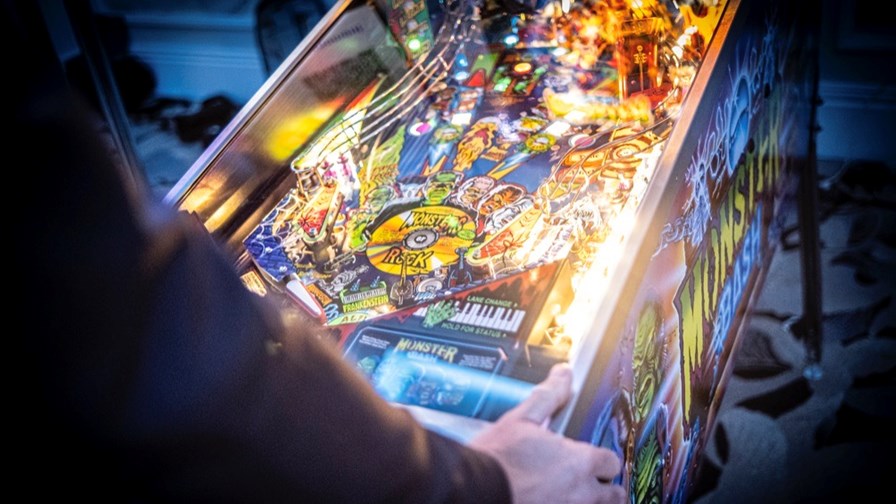 The Monster Bash pinball table was a hit at the DSP Leaders World Forum 2023.