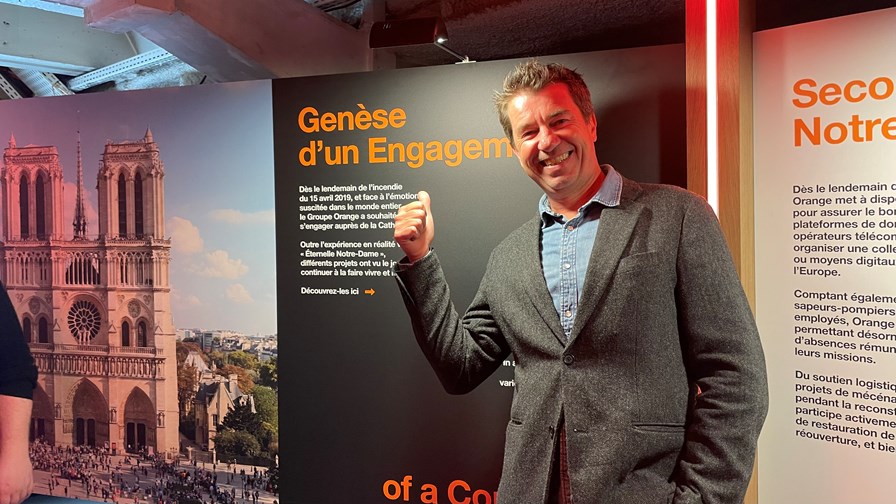 Morgan Bouchet, global head of XR and metaverse at Orange, at the “Eternal Notre-Dame” immersive experience in Paris, France.