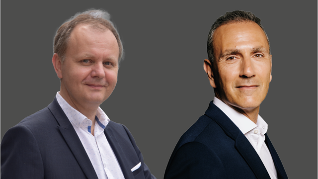 Laurent Leboucher, group CTO and senior VP of Orange Innovation Networks (left) and Orange’s chief technology and information officer (CTIO) Bruno Zerbib (right)