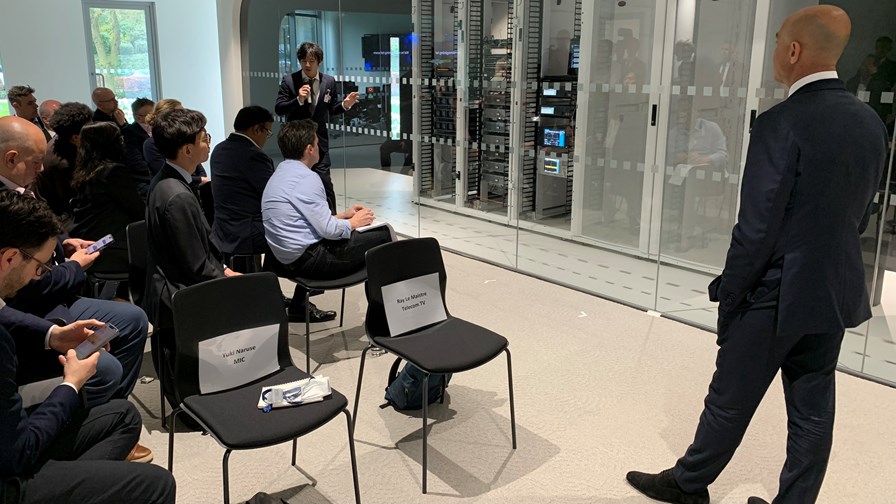 Attendees check out the Rakuten Open RAN Customer Experience Centre racks in Weybridge, UK. Attendees check out the Rakuten Open RAN Customer Experience Centre racks in Weybridge, UK.