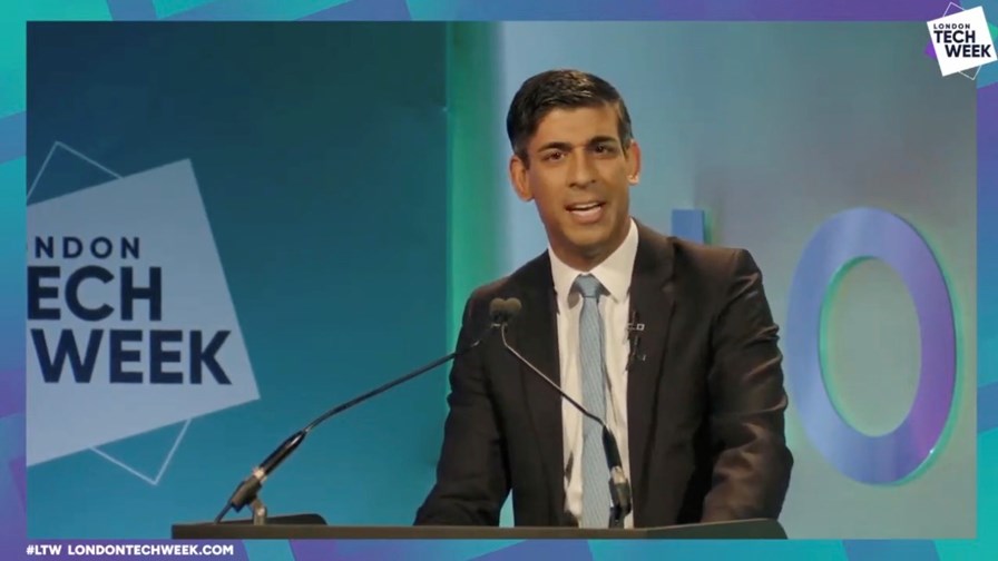 UK prime minister Rishi Sunak delivers his London Tech Week speech. UK prime minister Rishi Sunak delivers his London Tech Week speech.