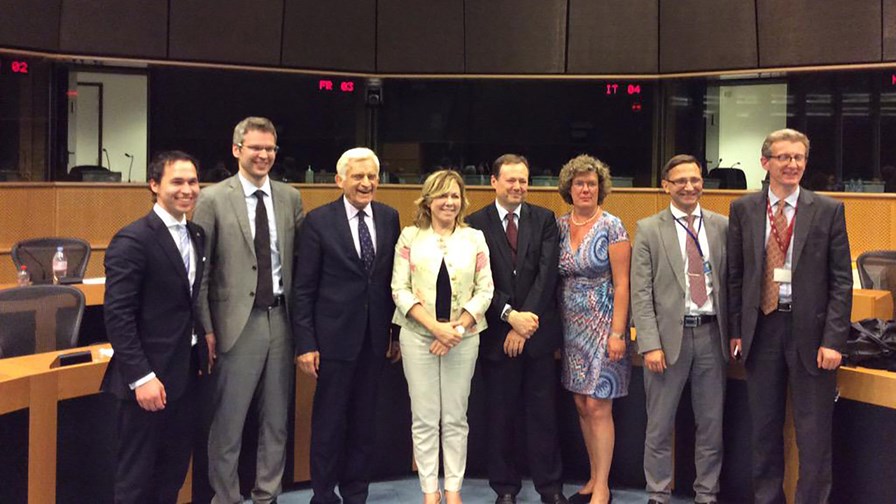 European negotiators celebrate historic roaming and net neutrality deal © ITRE Committe via Twitter @EP_Industry
