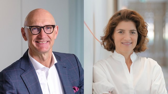 Deutsche Telekom CEO Tim Höttges and Orange Group CEO Christel Heydemann