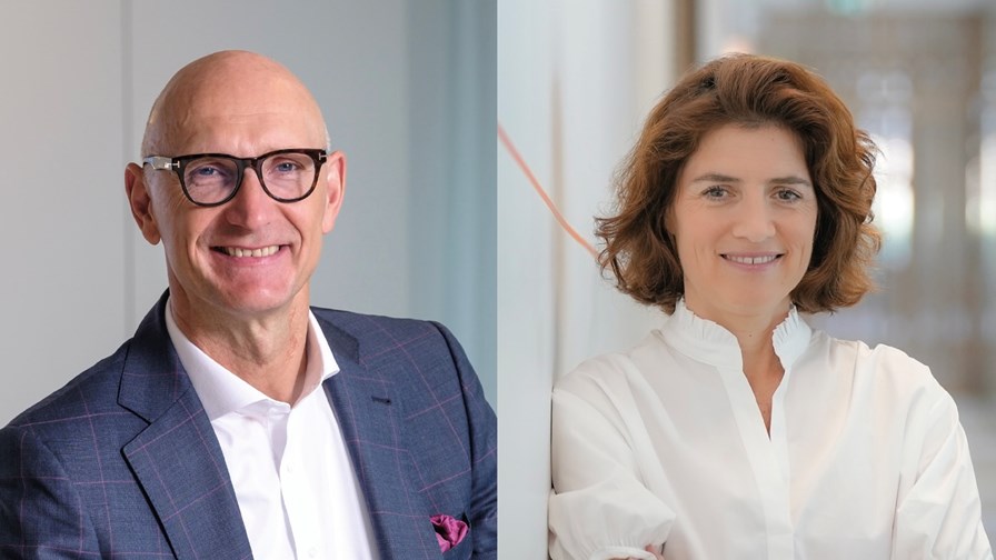 Deutsche Telekom CEO Tim Höttges and Orange Group CEO Christel Heydemann