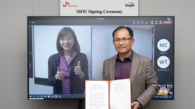 SK Telecom and Singtel have signed a metaverse memorandum of understanding. 