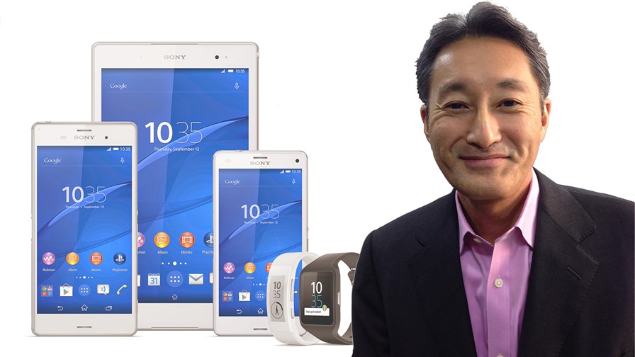 CEO Kazuo Hirai and Xperia Z3 range © Sony/Cellanr via Flickr CC/TTV montage