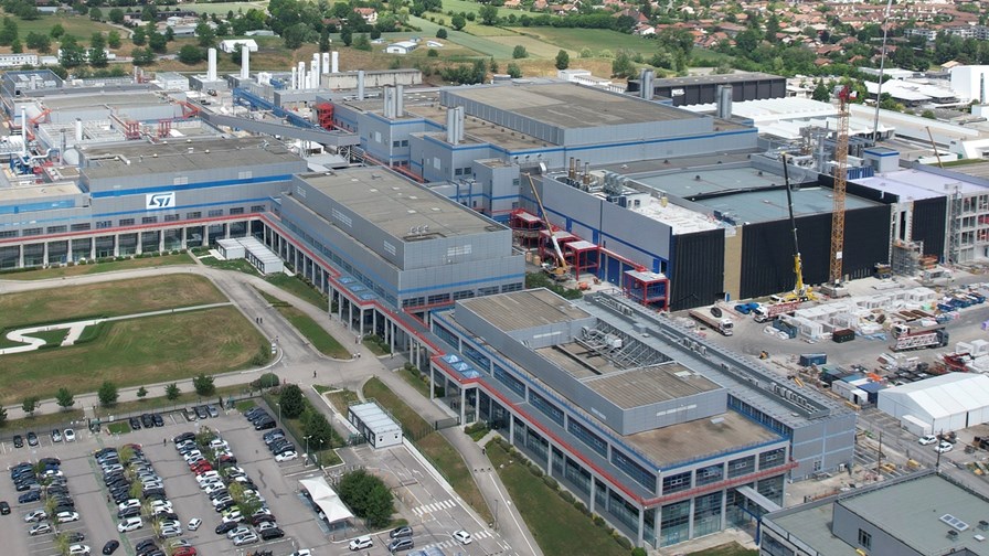 Extension work is underway at ST's Crolles site in France. Extension work is underway at ST's Crolles site in France.