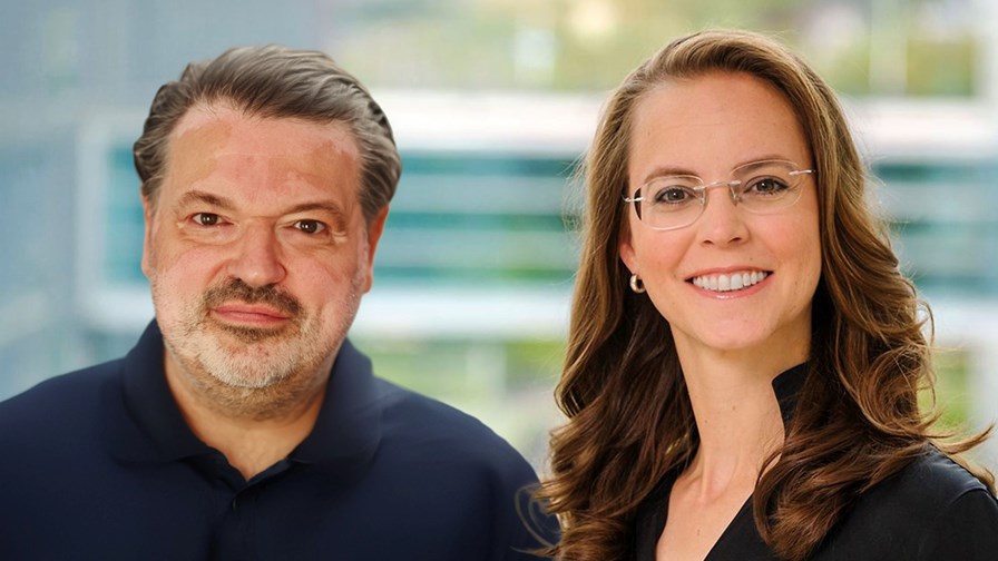 T-Systems movers and shakers: Andreas Schlegel, chief strategy & transformation officer, and Christine Knackfuss-Nikolic, chief sovereignty officer. 