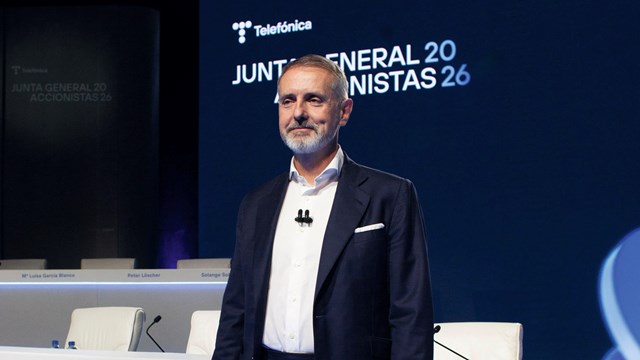 Telefónica Chairman and CEO Marc Murta addresses the telco's 2026 AGM.