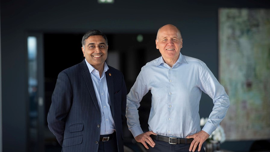 Telenor's new group CTO Amol Phadke (left) with CEO Sigve Brekke. Telenor's new group CTO Amol Phadke (left) with CEO Sigve Brekke.