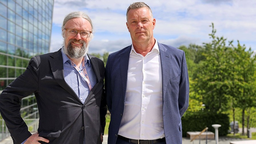 Thomas Kronen (left), CEO of Telenor Cyberdefence, and Dan Ouchterlony (right), head of Telenor Amp. Thomas Kronen (left), CEO of Telenor Cyberdefence, and Dan Ouchterlony (right), head of Telenor Amp.
