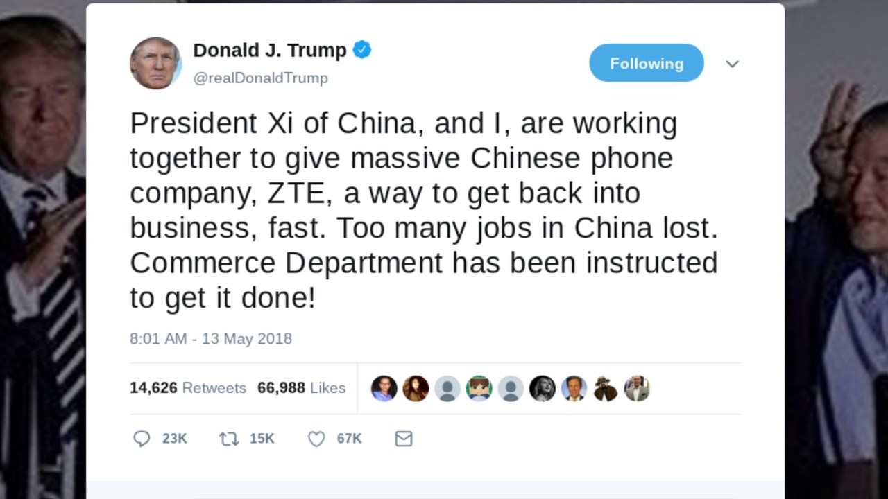 Trump reverses ZTE trade ban with a tweet | TelecomTV