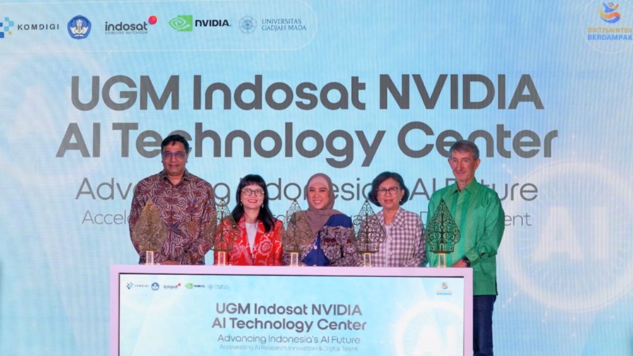 IOH CEO Vikram Sinha (far left) joins representatives from the new tech facility's partners for its official launch.  