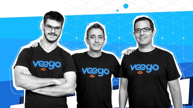 Veego team (from the left): CTO Denis Sirov, CEO Amir Kotler, CPO Reffael Caspi 