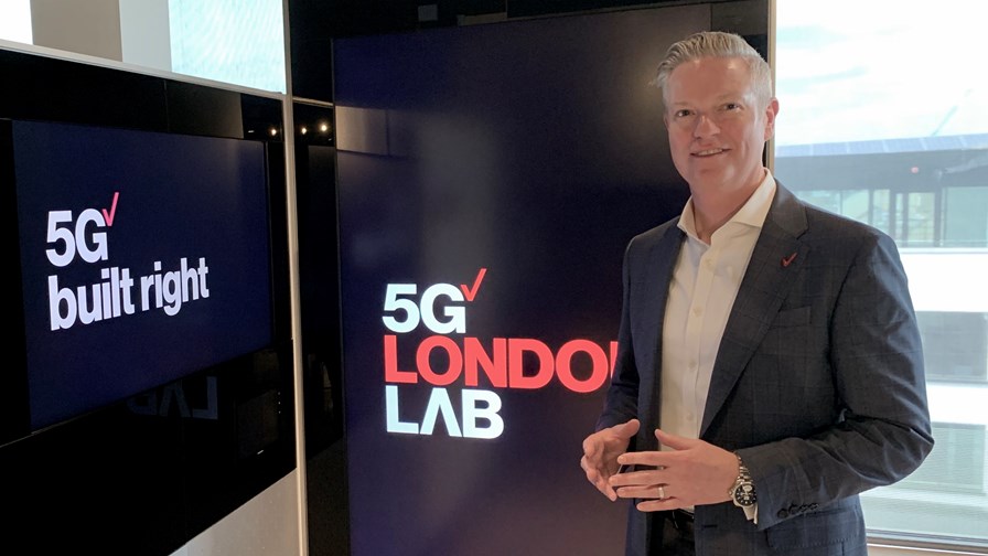 Scott Lawrence, Group Vice President, EMEA, Verizon Business, at the operator's 5G London Lab