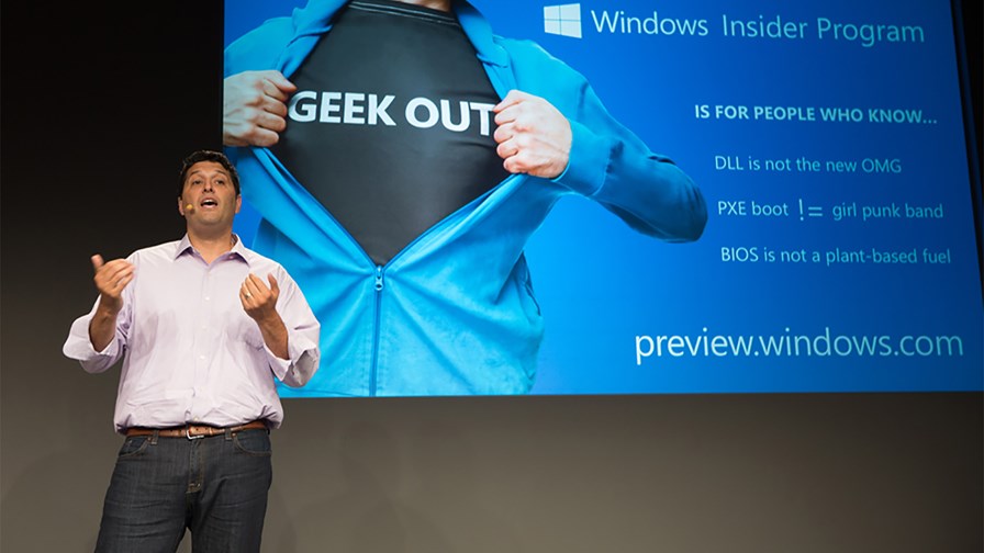 Terry Myerson at the Windows 10 launch © Microsoft