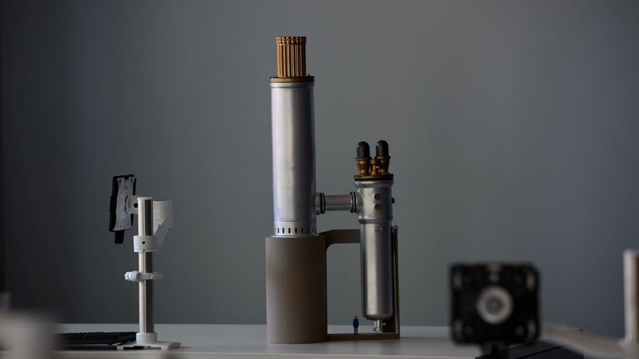 A model of a small modular reactor designed by X-energy. Source: Amazon. A model of a small modular reactor designed by X-energy. Source: Amazon.